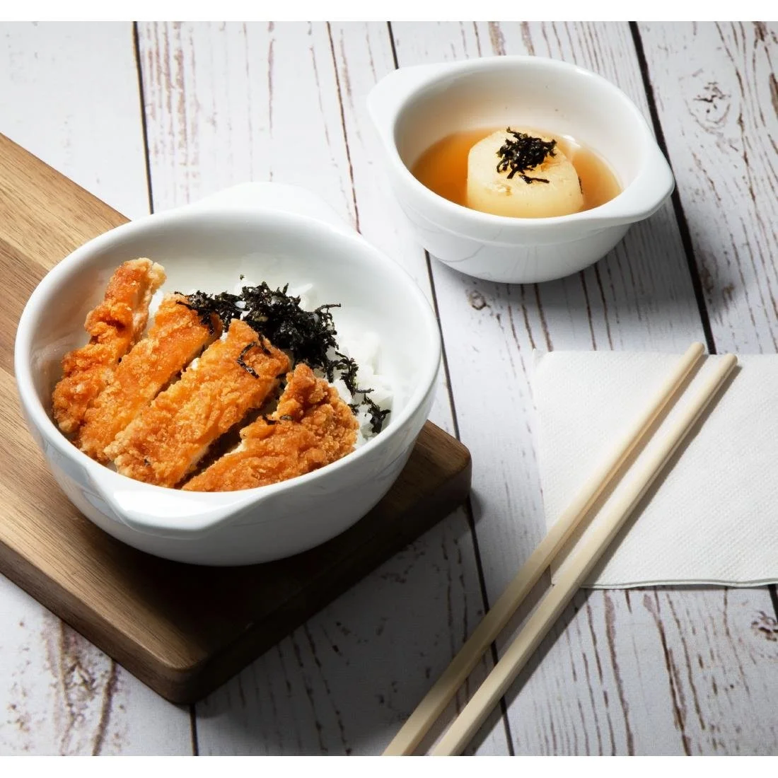 Olympia Whiteware Eared Bowls 250ml (6 Pack) - Image 7