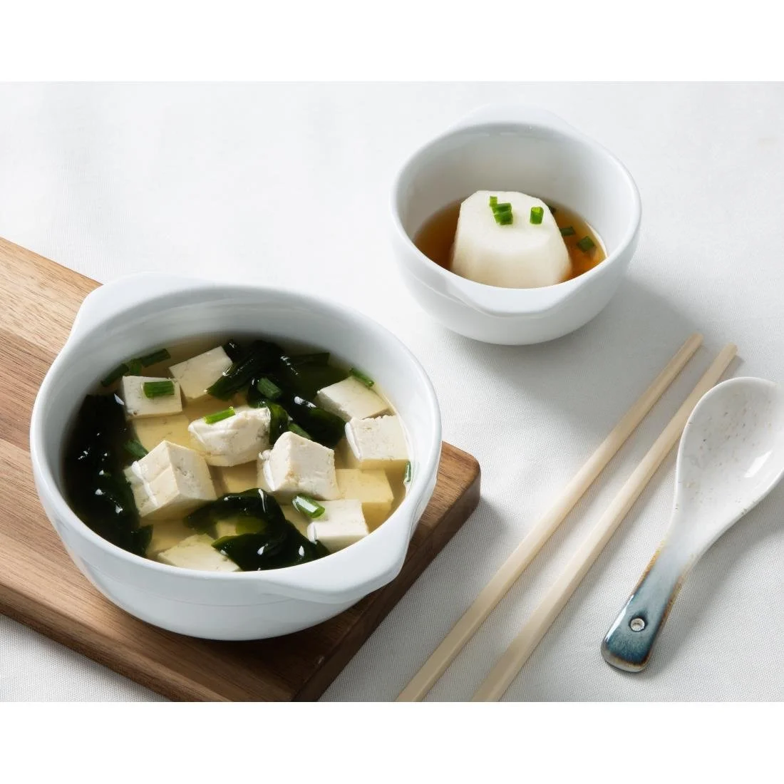 Olympia Whiteware Eared Bowls 250ml (6 Pack) - Image 8