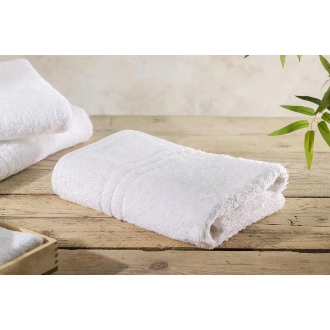 EcoKnit Hand Towel White, 600gsm - Image 6