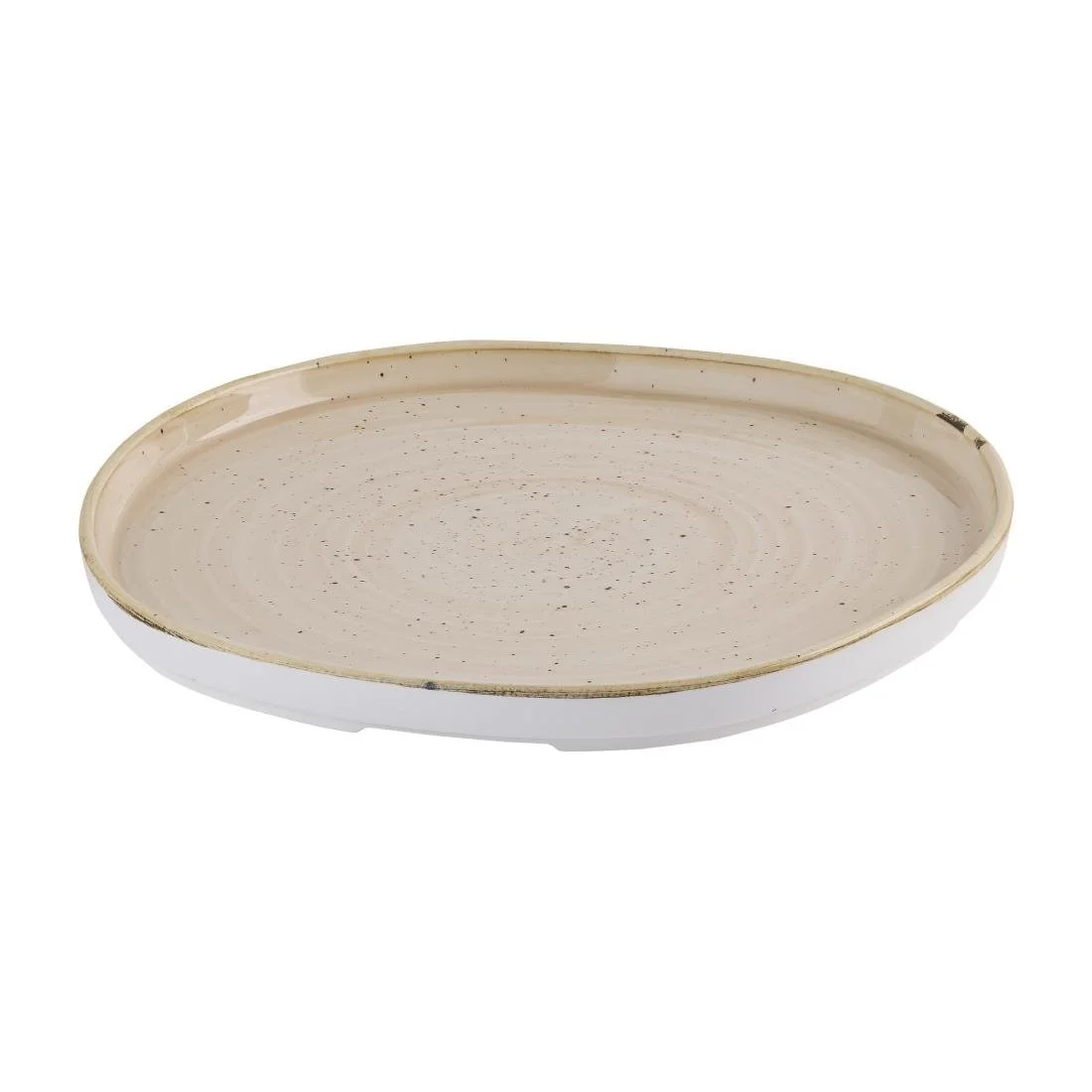 Churchill Stonecast Nutmeg Cream Organic Walled Plates 257mm (6 Pack) - Image 2