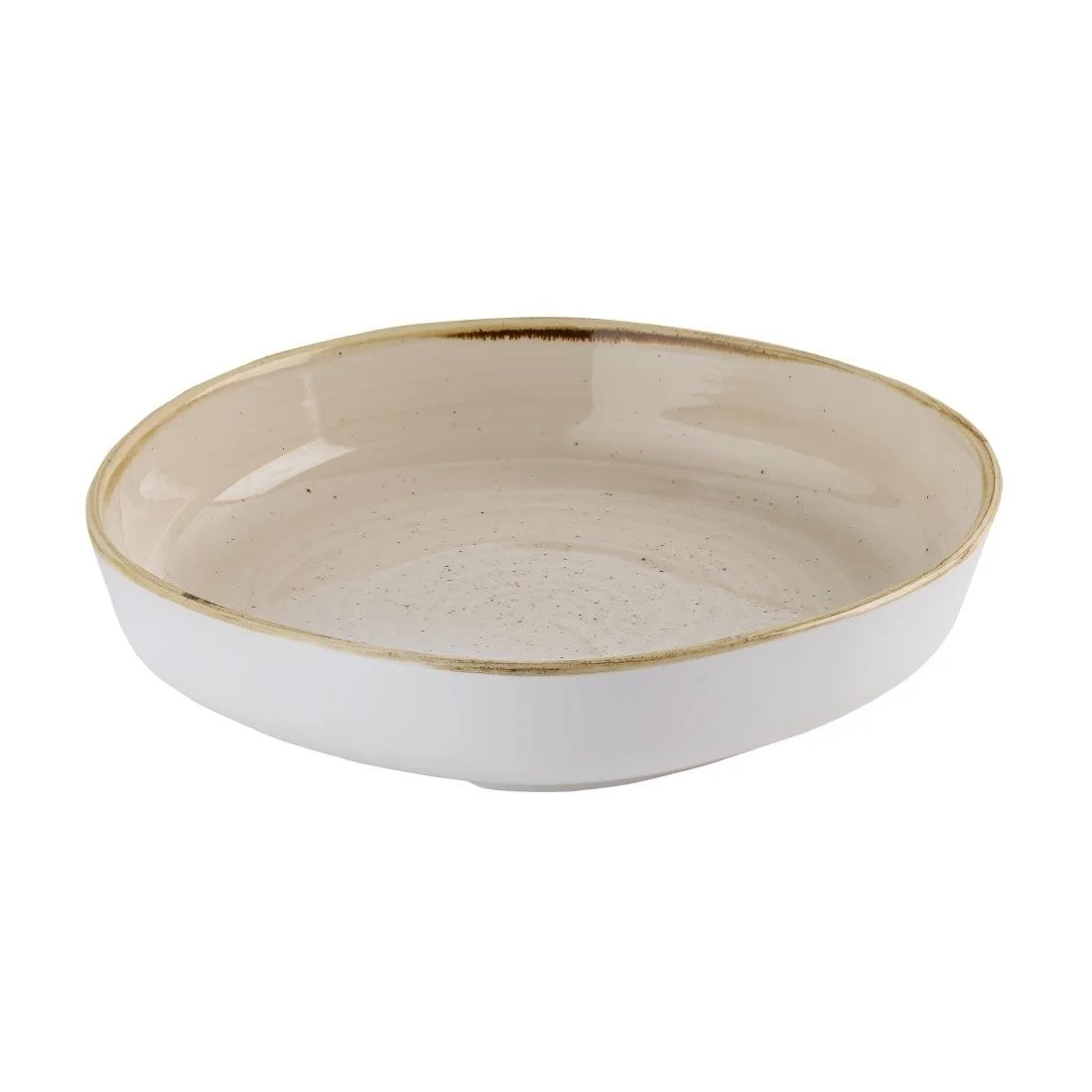 Churchill Stonecast Nutmeg Cream Organic Walled Bowls 232mm (6 Pack) - Image 2