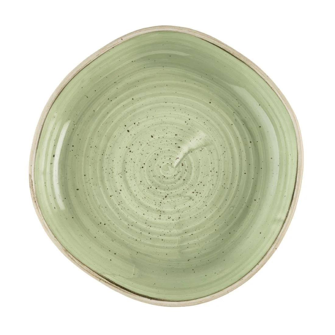 Churchill Stonecast Sage Green Organic Walled Bowls 197mm (6 Pack) - Image 1