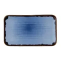 Dudson Harvest Indigo Organic Rectangle Angular Plates 106x160mm(12 Pack) - Image 1