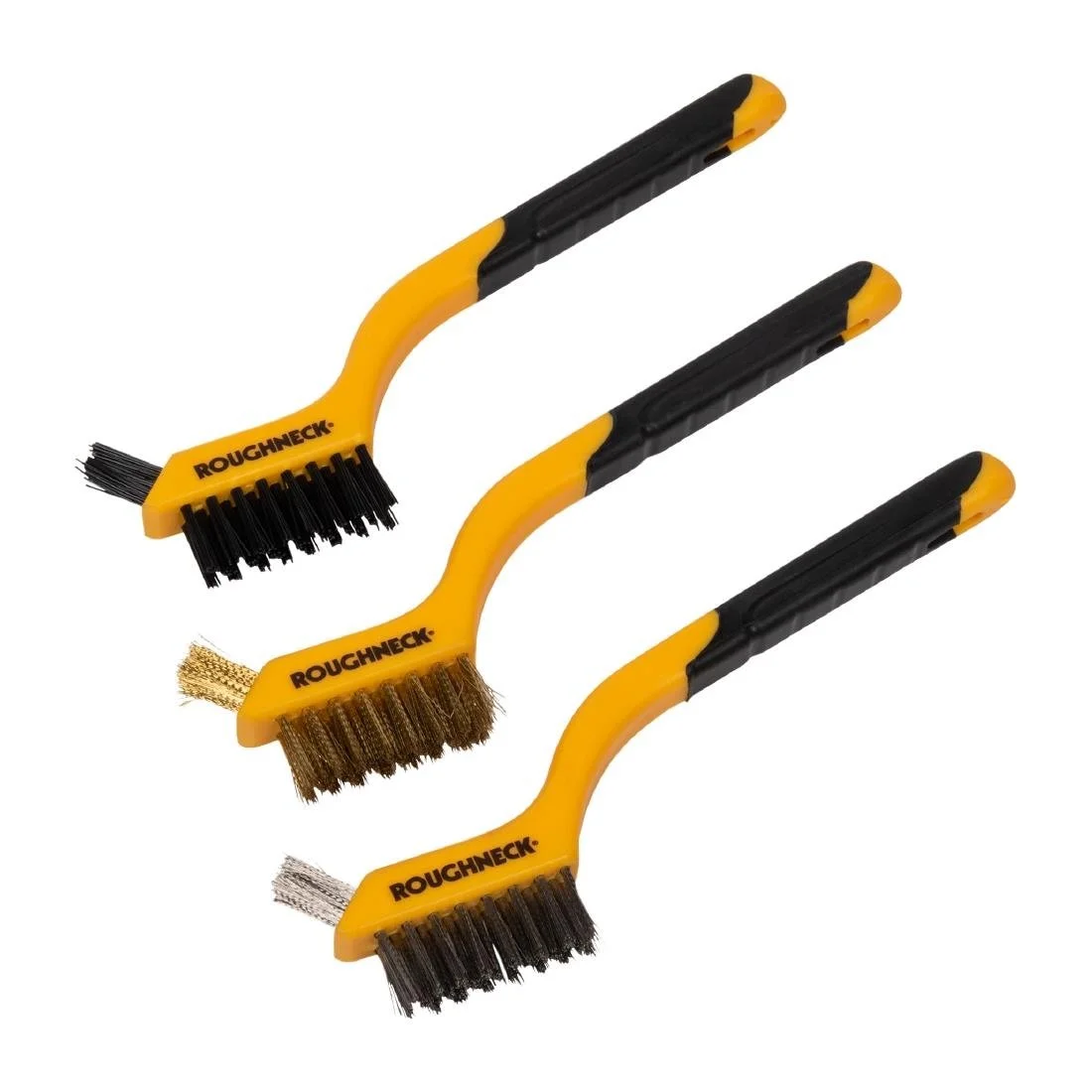 Roughneck Mini Wire Grill Brush Set (Set of 3)
