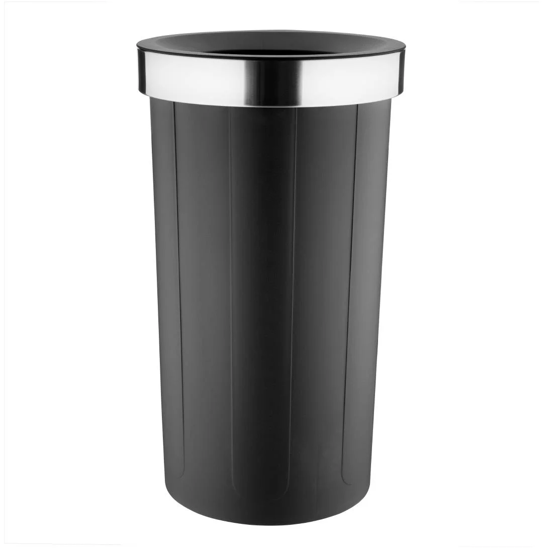 Bolero Bin with Open Top Lid Black 60Ltr - Image 1