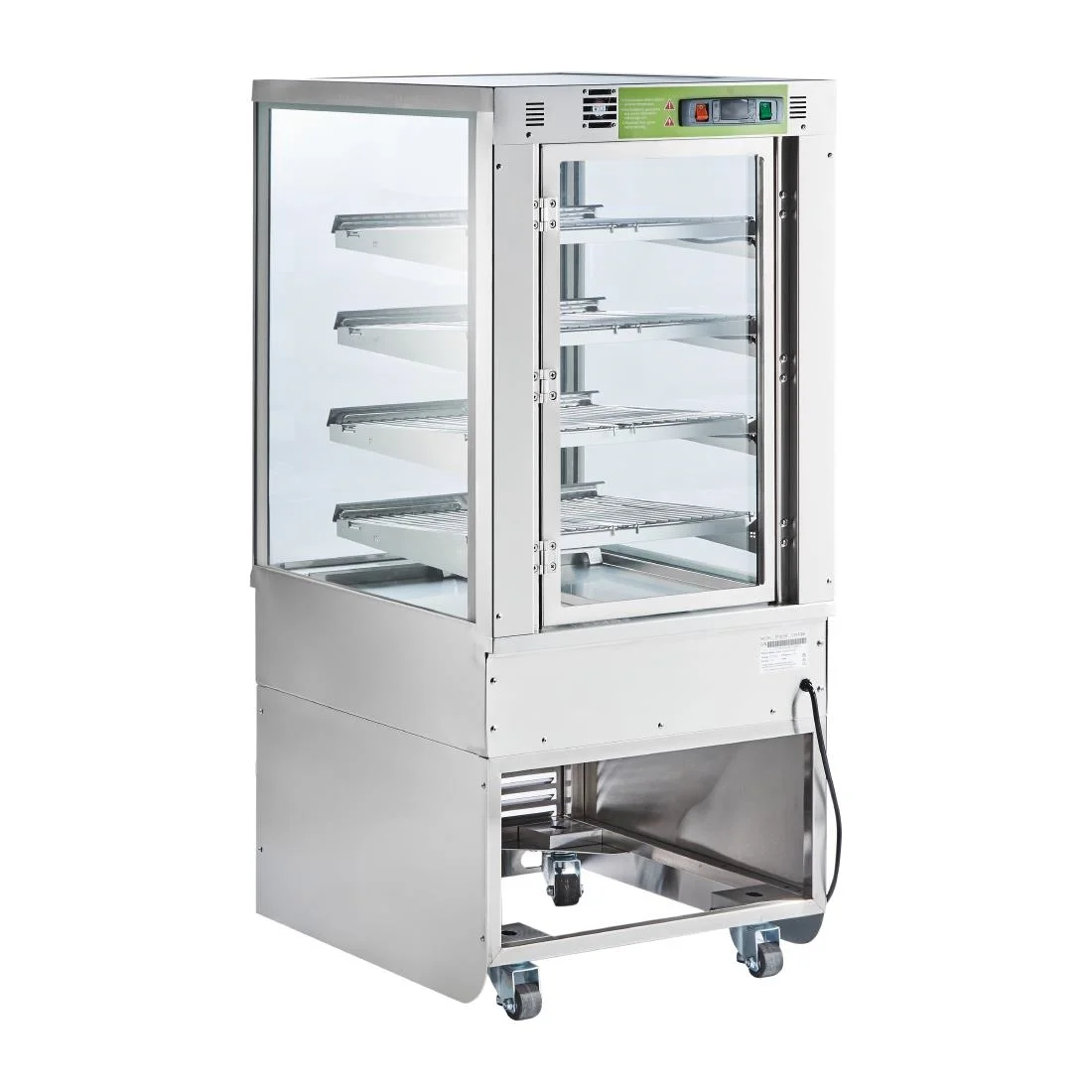 Cossiga Heated Freestanding Display Solid Front Glass w/Rear Sliding Doors - Image 2