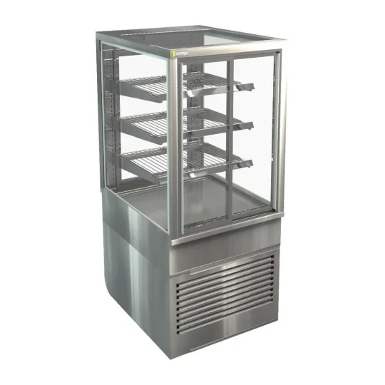 Cossiga Tower BTG Ambient Freestanding Multideck Display w/Front & Rear Sliding Doors