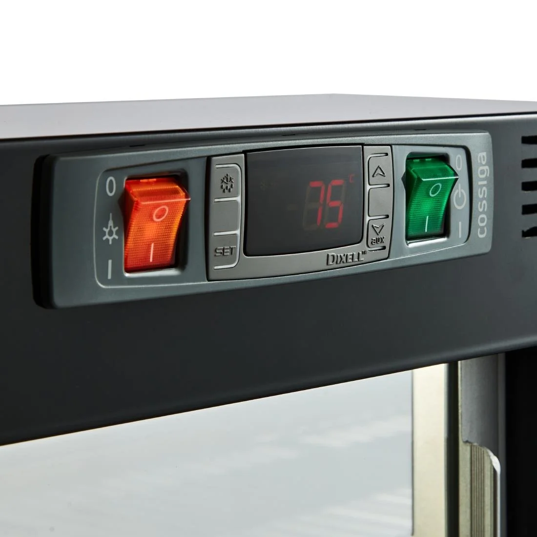 Cossiga Tower GOG Heated Countertop Display Single Glass Top and Doors 900mm - Image 2