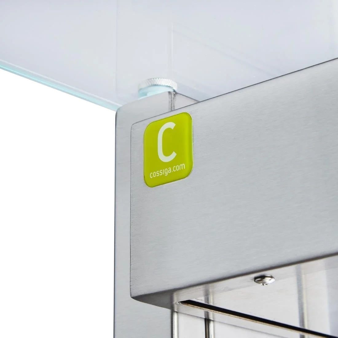 Cossiga Linear Series Drop-in Bain Marie w/Flat Top Sneeze Guard - Image 4