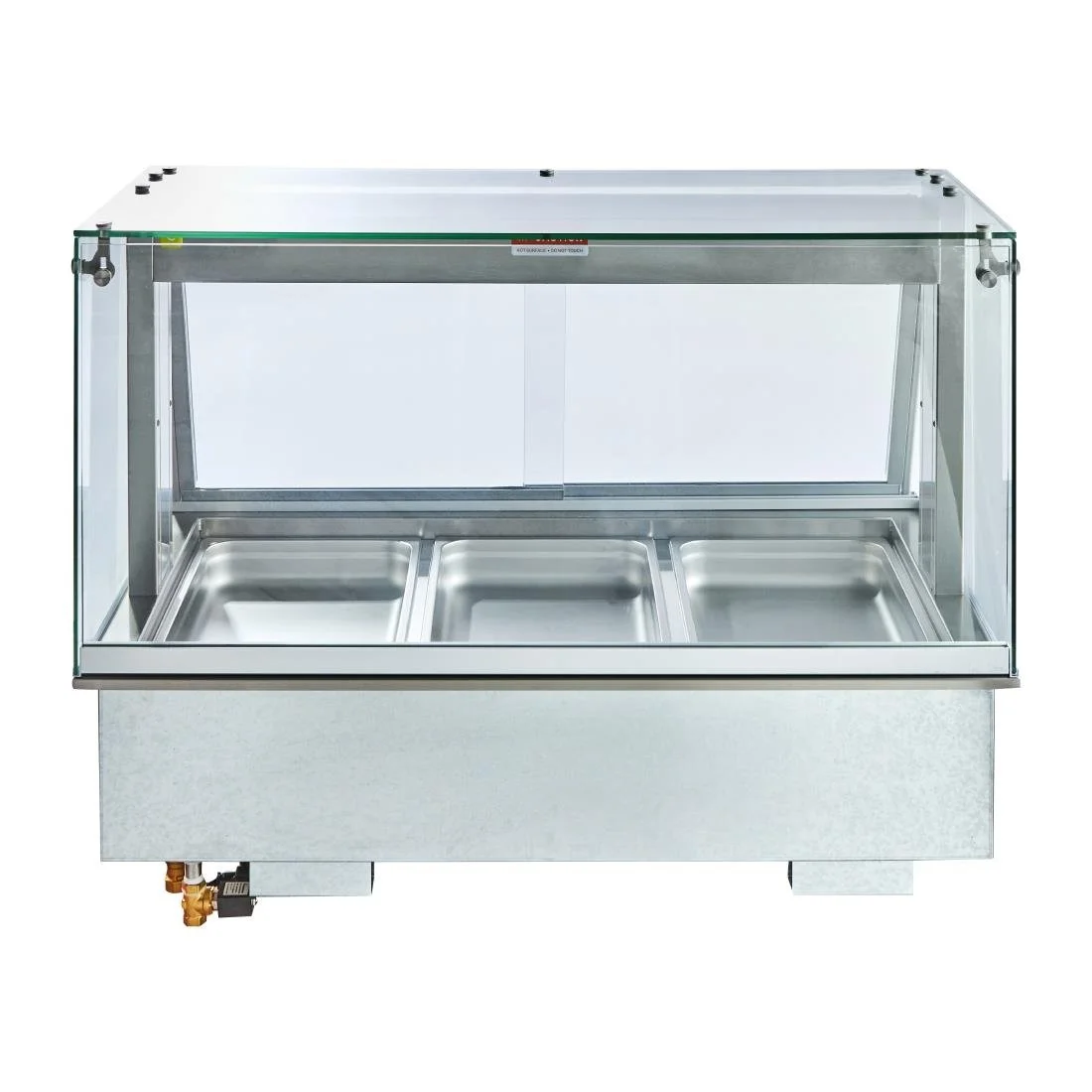 Cossiga Linear Series Drop-in Bain Marie w/Square Glass Assisted Service - Image 4