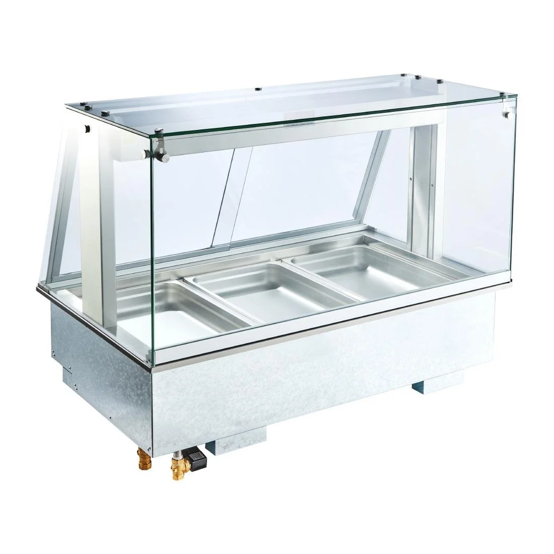 Cossiga Linear Series Drop-in Bain Marie w/Square Glass Assisted Service - Image 5