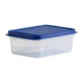 Wham Studio Rectangle Food Box Clear/Blue 1Ltr - Image 2