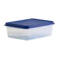 Wham Studio Rectangle Food Box Clear/Blue 2Ltr - Image 3
