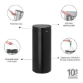 Brabantia Touch Bin Matt Black 30Ltr - Image 4