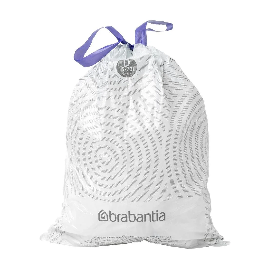 Brabantia PerfectFit Bin Bags, Code D, 15-20Ltr (40 Pack) - Image 1