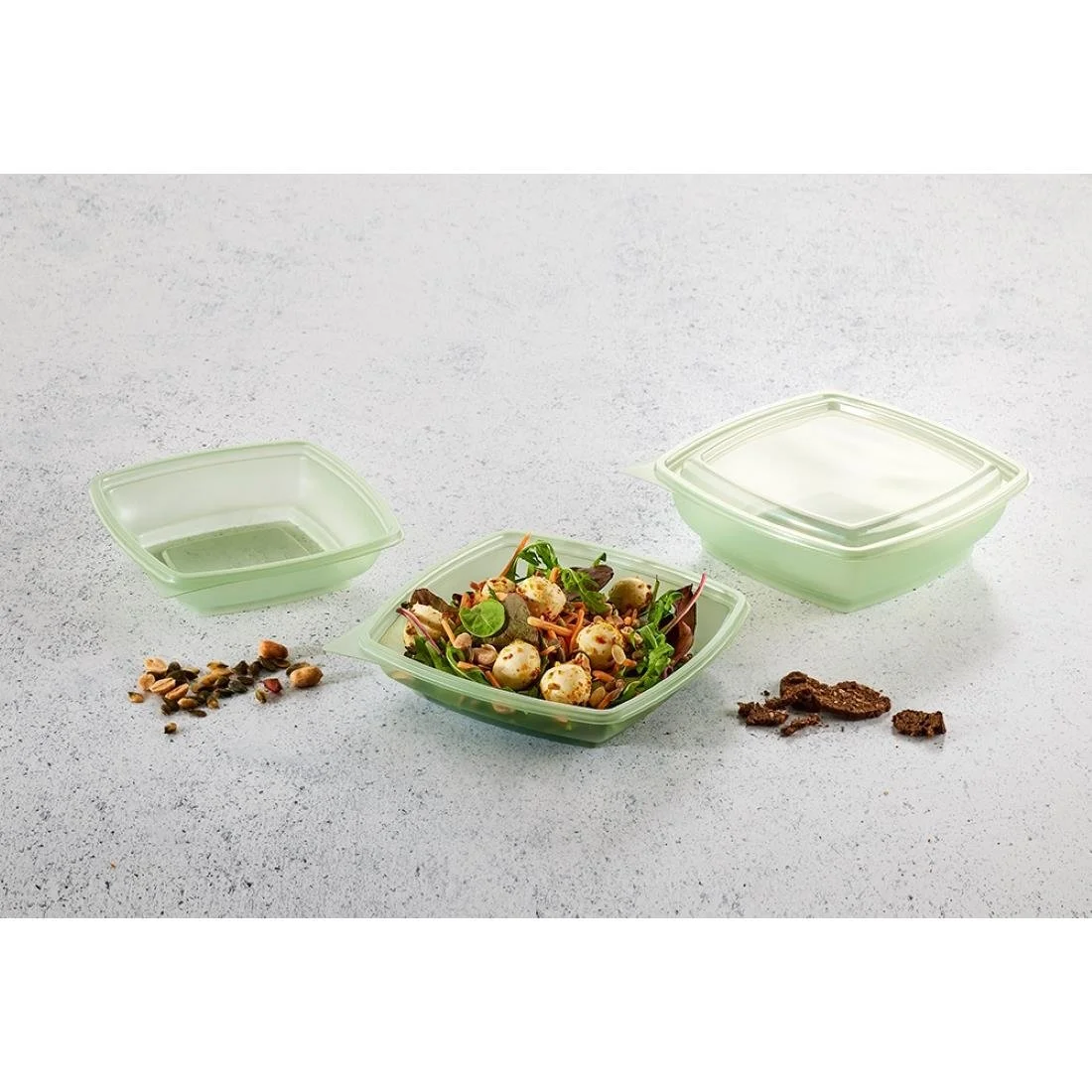 Plaza Evolve Square Takeaway Food Bowls 375ml (600 Pack) - Image 4