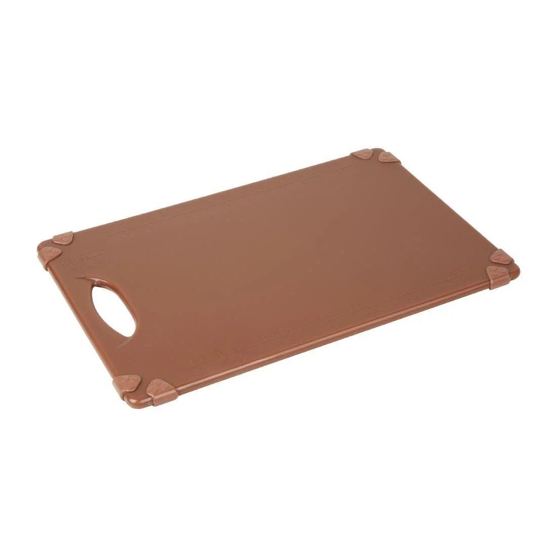 Hygiplas Commercial Grip Chopping Board Brown 458x306mm - Image 1