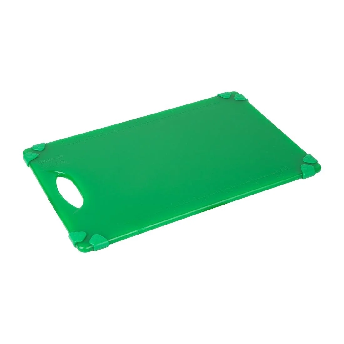 Hygiplas Commercial Grip Chopping Board Green 458x306mm - Image 1
