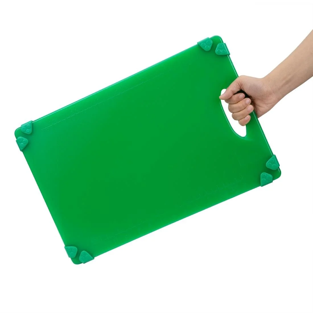Hygiplas Commercial Grip Chopping Board Green 458x306mm - Image 4