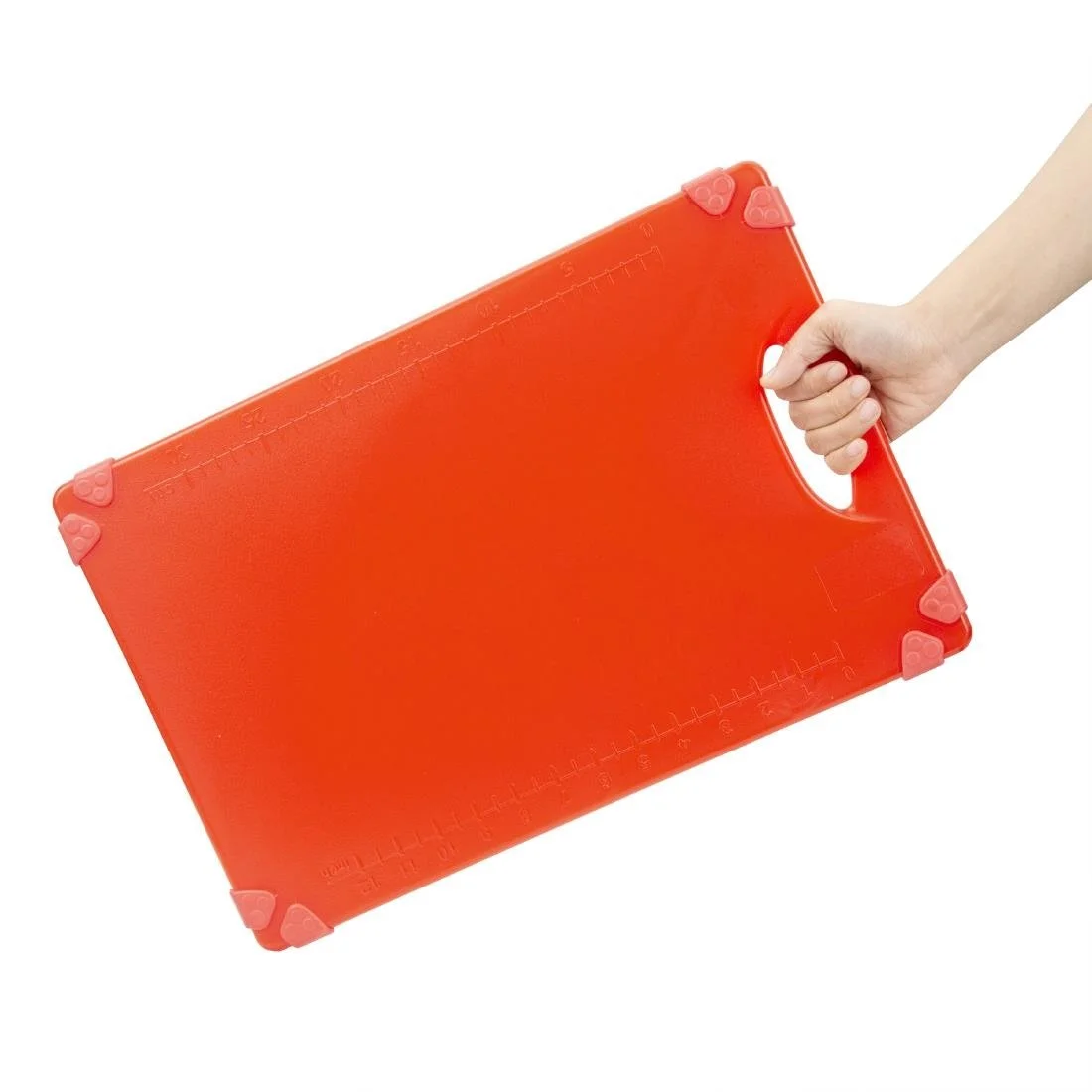 Hygiplas Commercial Grip Chopping Board Red 458x306mm - Image 4