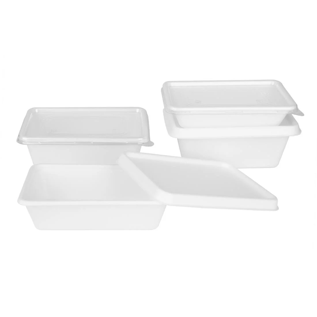 Fiesta Compostable Bagasse Lids for Bagasse Container Bases (100 Pack) - Image 4