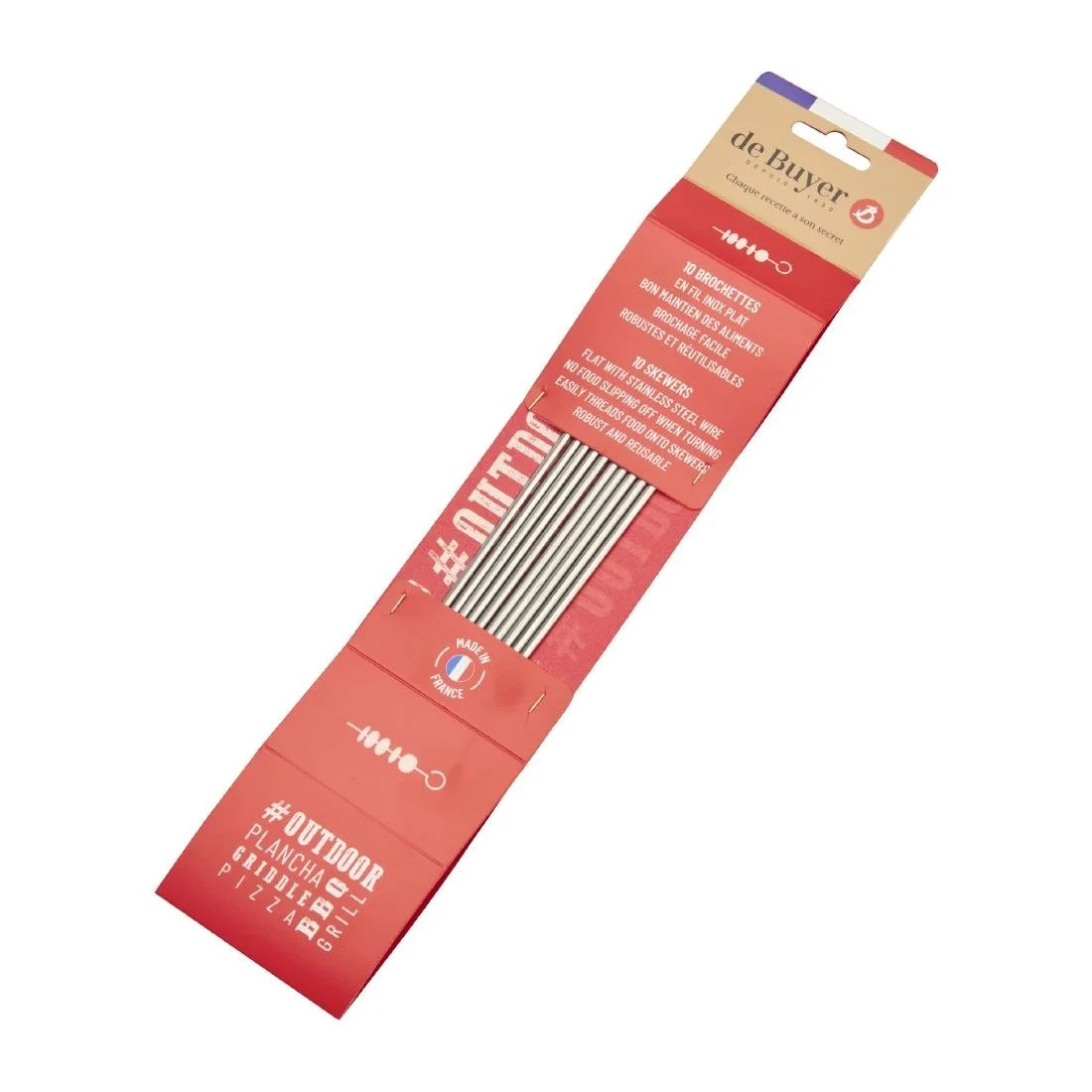 De Buyer Stainless Steel Skewers 250mm (10 Pack) - Image 7