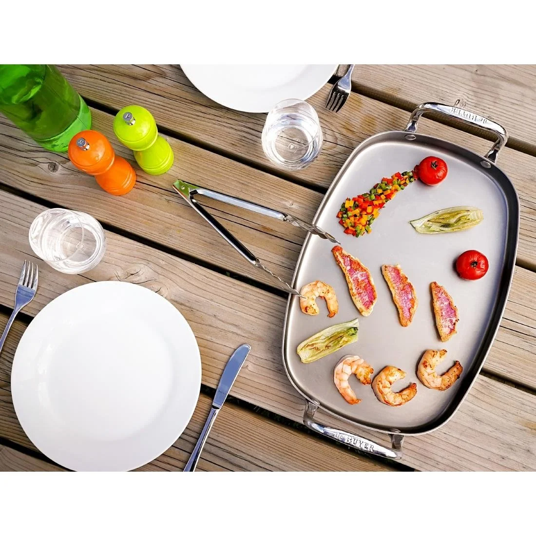 De Buyer Stainless Steel Utility Tongs 400mm - Image 6