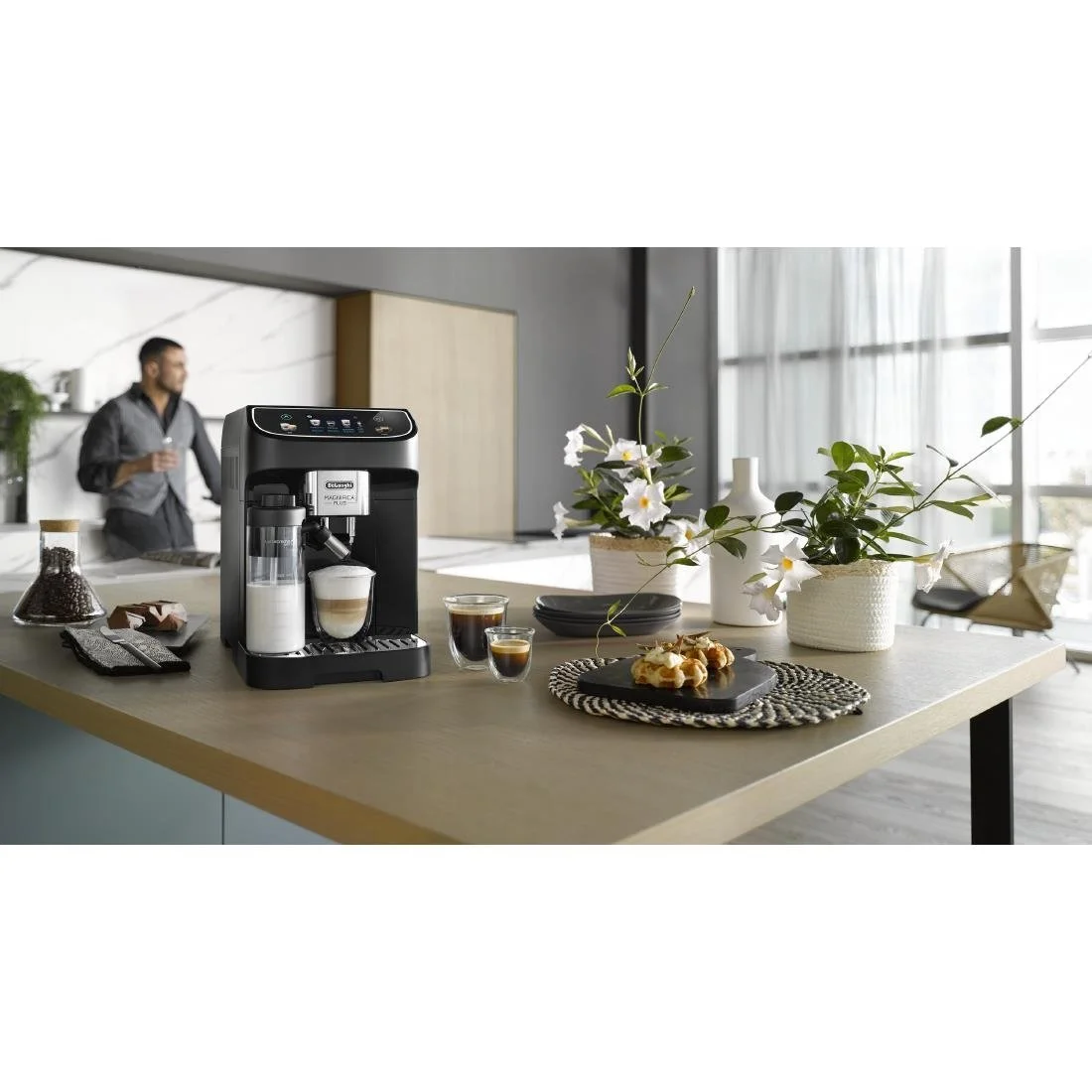 De'Longhi Magnifica Plus Bean to Cup Coffee Machine, ECAM320.60.B - Black - Image 11