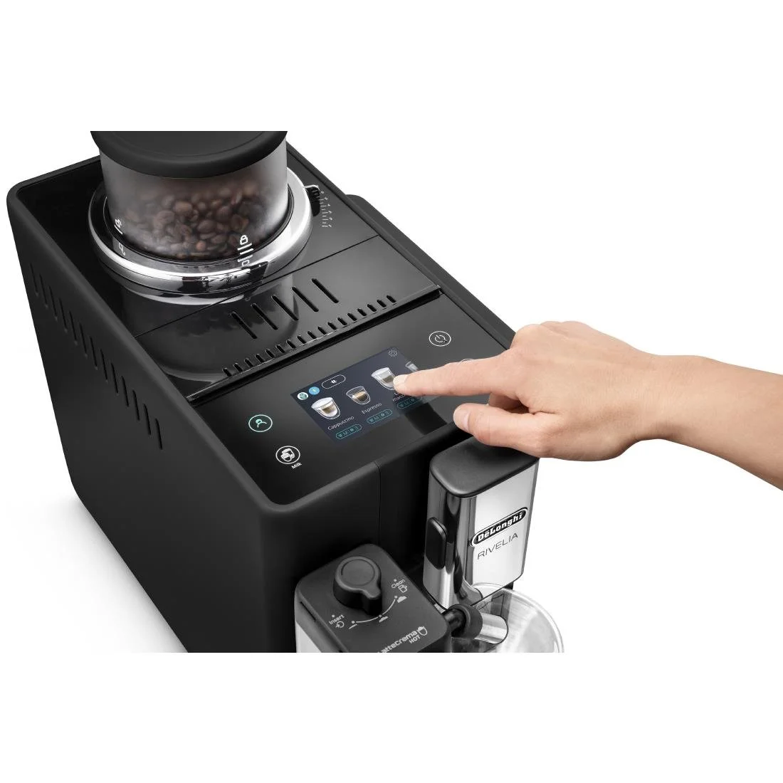 De'Longhi Rivelia Bean to Cup Coffee Machine Black - Image 3