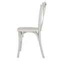 Bolero Manhattan Cross-Back Resin Chairs Limewash (4 Pack) - Image 2