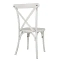 Bolero Manhattan Cross-Back Resin Chairs Limewash (4 Pack) - Image 3