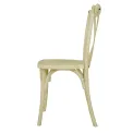 Bolero Manhattan Cross-Back Resin Chairs Natural (4 Pack) - Image 2