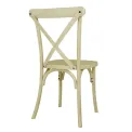 Bolero Manhattan Cross-Back Resin Chairs Natural (4 Pack) - Image 3