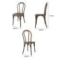 Bolero Soho Bentwood Style Resin Chairs Walnut (4 Pack) - Image 5