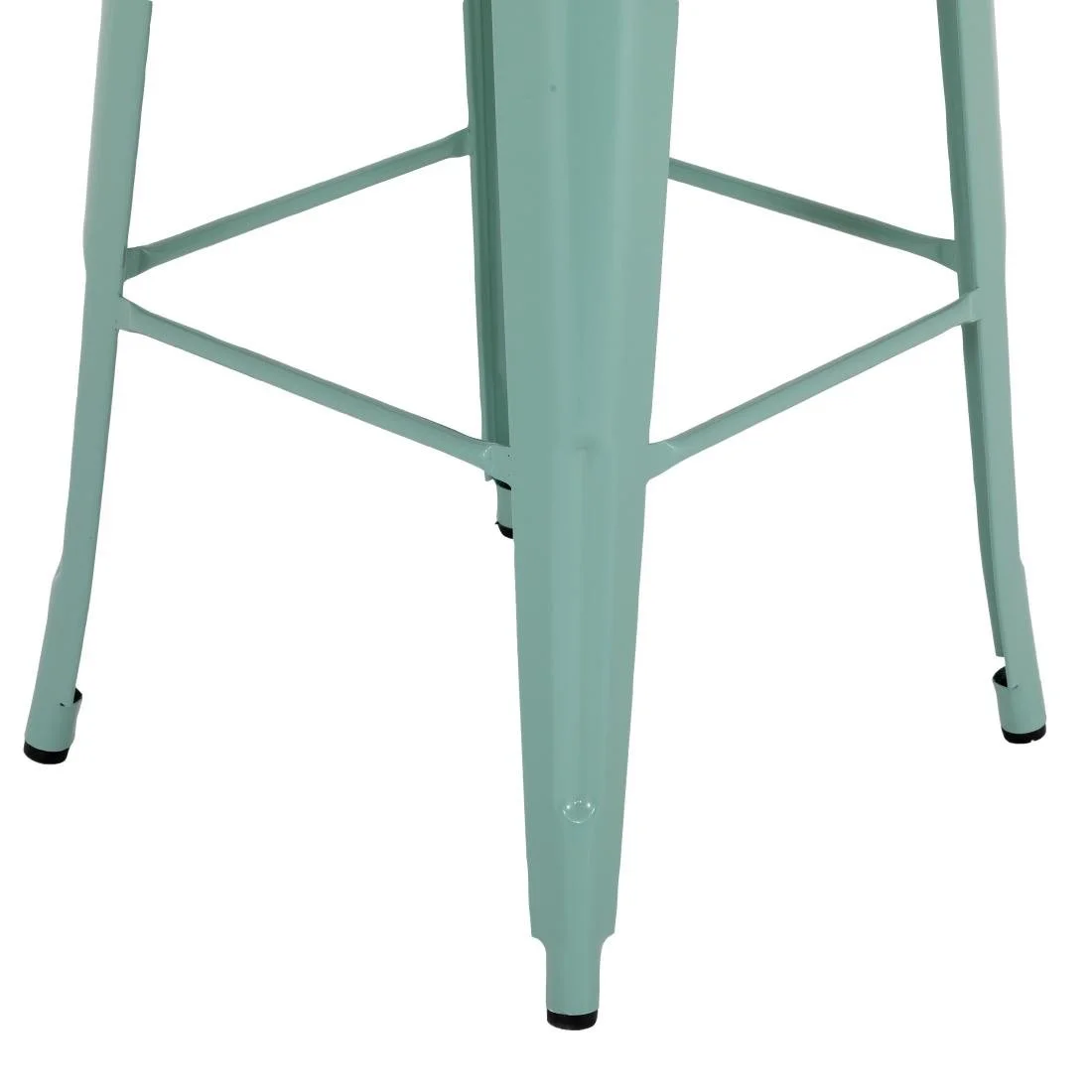 Bolero Bistro Metal High Stools Olive Green (4 Pack) - Image 3
