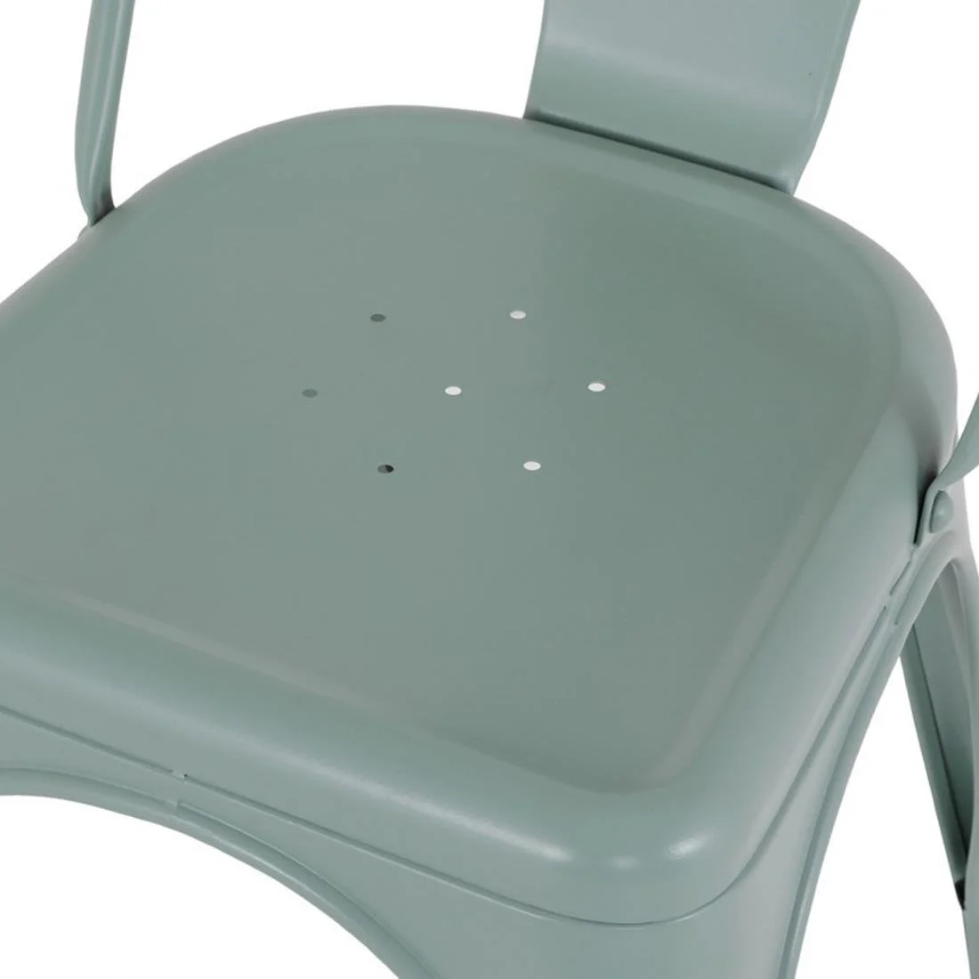 Bolero Bistro Metal Chairs Olive Green (4 Pack) - Image 4