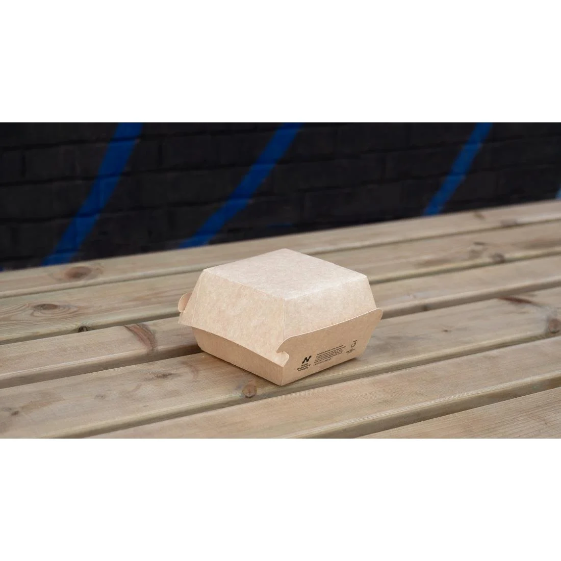 Notpla 5" Clamshell Burger Boxes - Kraft (200 Pack) - Image 2