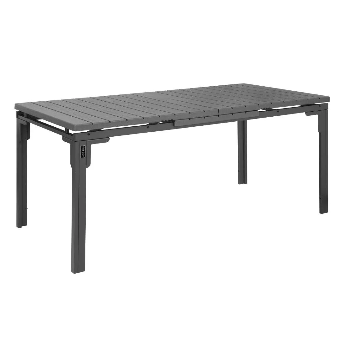 Bolero Valletta Grey Slatted Extendable Outdoor Dining Table - Image 1