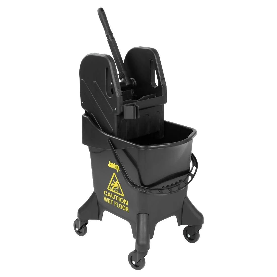 Jantex 20Ltr Tall Mop Bucket and Wringer Yellow Print - Image 1