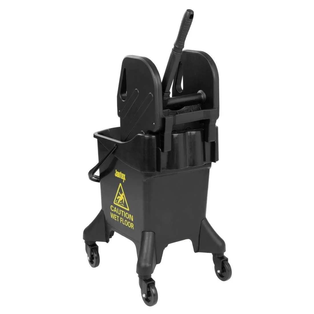 Jantex 20Ltr Tall Mop Bucket and Wringer Yellow Print - Image 3