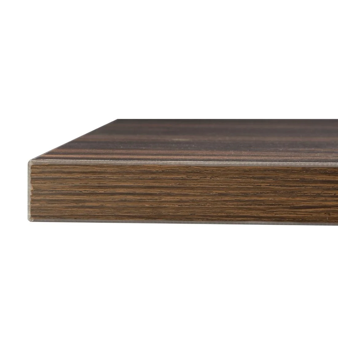 Bolero Complete Table Square Dark Wood Effect 700mm - Image 4