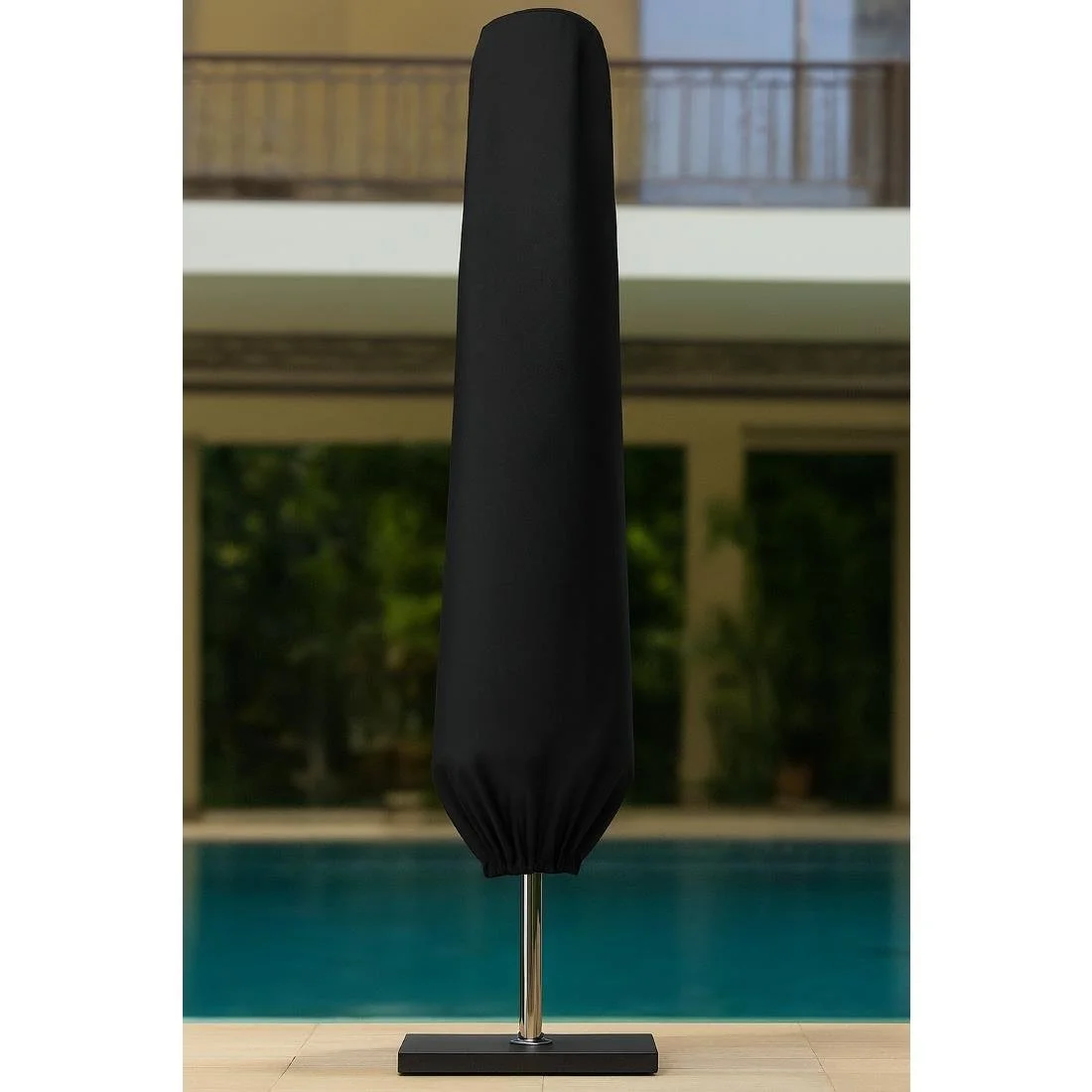 Bolero Large Parasol Cover Black 2250x1000mm - Image 2