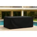 Bolero Rectangular Outdoor Chair & Table Cover Black 3100x1500mm - Image 2