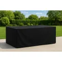 Bolero Rectangular Outdoor Chair & Table Cover Black 3100x1500mm - Image 3