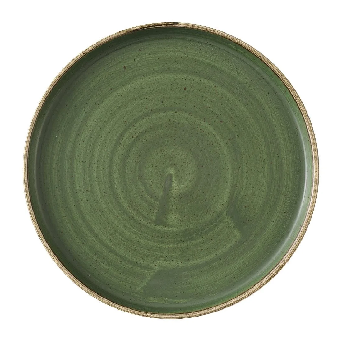 Churchill Stonecast Sorrel Green Walled Plates 210mm (6 Pack) - Image 1