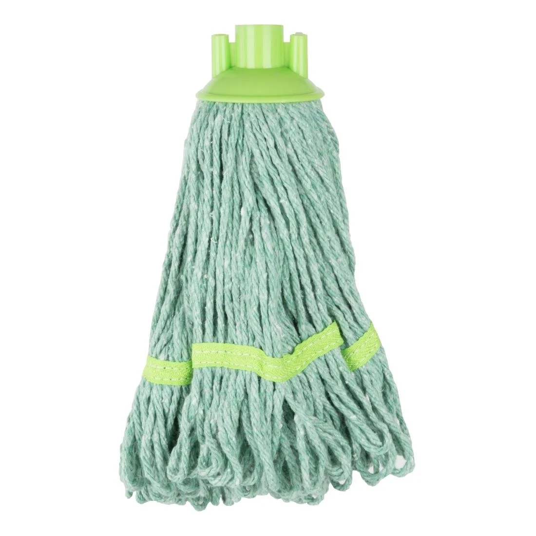 Jantex Connect Deck Mop Head Green Stripe 200g - Image 1