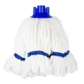 Jantex Connect Microfibre Mop Head Blue Stripe 150g - Image 1