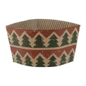 Fiesta Recyclable Christmas Cup Sleeves for 12oz Hot Cups (100 Pack) - Image 1