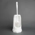Jantex Round Toilet Brush & Holder - White - Image 4