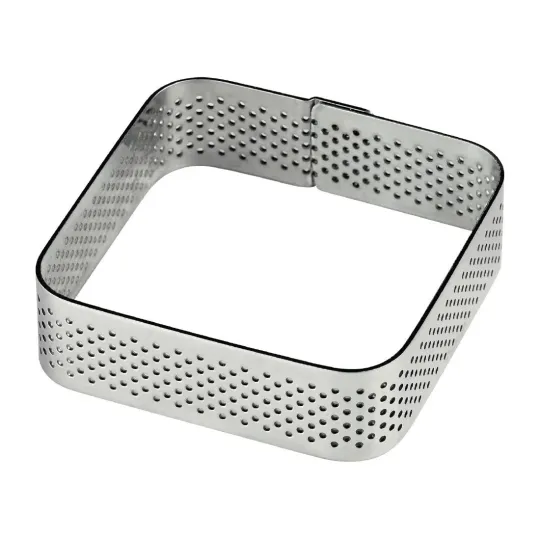 Pavoni Square Stainless Steel Mould 65x65mm
